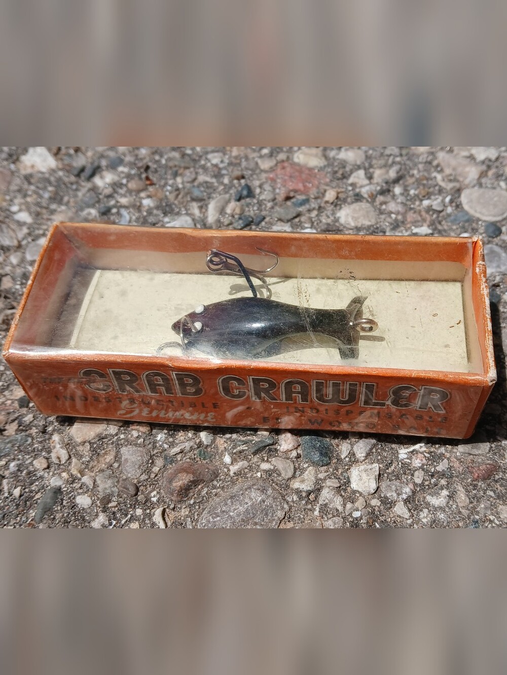Crab Crawler Vintage Fish Lure - Black